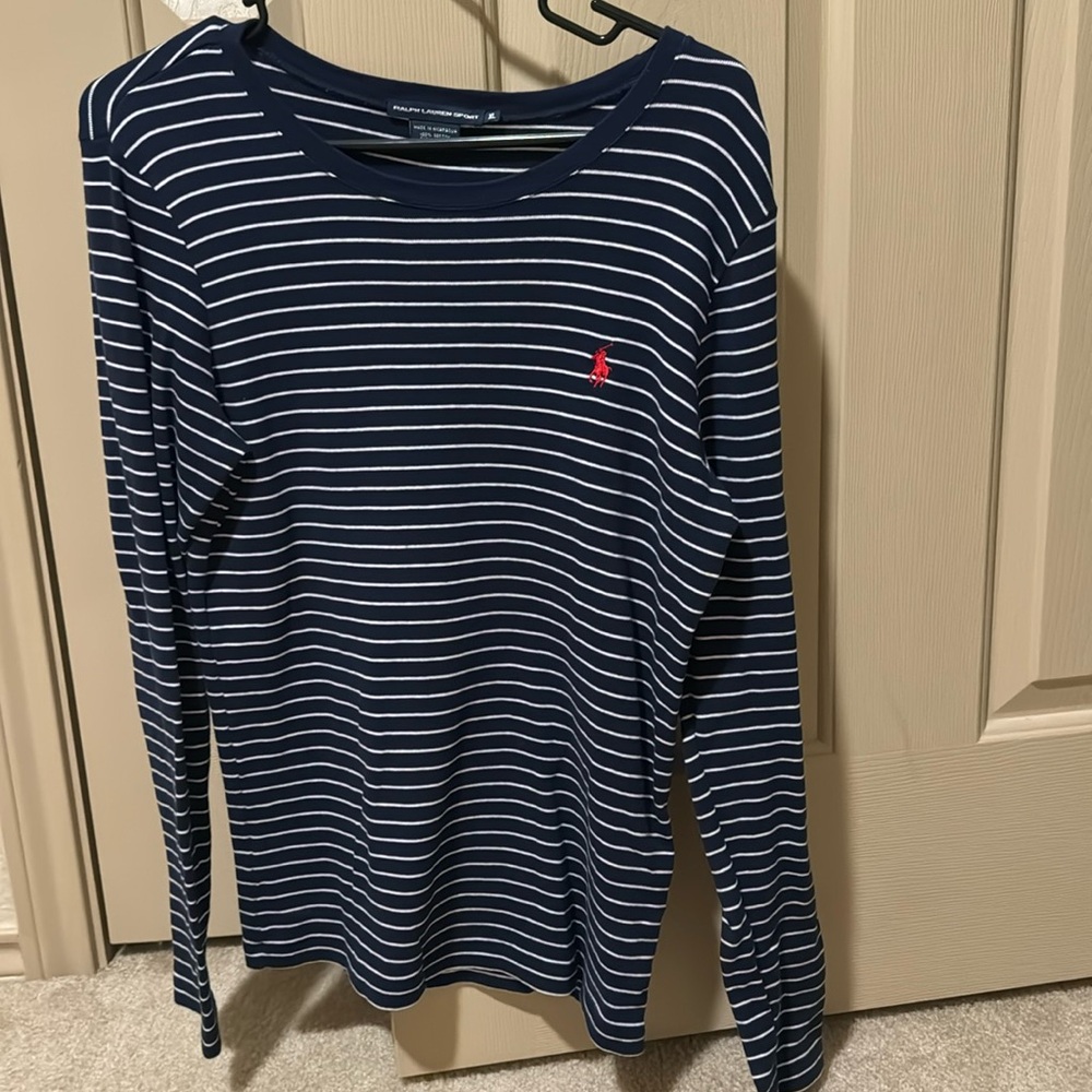 Ralph Lauren Sport Long Sleeve Crew Neck Sweater Tee Size XL